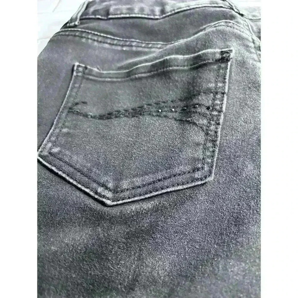 Lee Riders Black Mid Rise Boot Cut Jeans Sparkling Back Pockets 6M - Picture 6 of 8